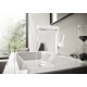 Смеситель Hansgrohe Finoris 230 76063700 для раковины, матовый белый, однорычажный, высота излива 22.9 см