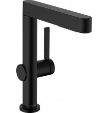 Смеситель Hansgrohe Finoris 230 76063670 для раковины, матовый черный, однорычажный, высота излива 22.9 см