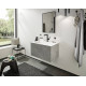 Смеситель Hansgrohe Finoris 230 76063670 для раковины, матовый черный, однорычажный, высота излива 22.9 см