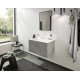 Смеситель Hansgrohe Finoris 160 76034700 для раковины, матовый белый, двухвентильный, высота излива 16.2 см