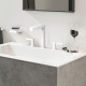 Смеситель Hansgrohe Finoris 160 76034700 для раковины, матовый белый, двухвентильный, высота излива 16.2 см