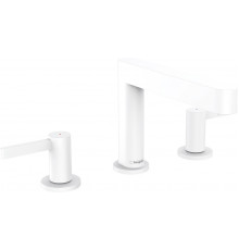 Смеситель Hansgrohe Finoris 110 76033700 для раковины, матовый белый, двухвентильный, высота излива 11.3 см