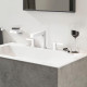 Смеситель Hansgrohe Finoris 110 76033700 для раковины, матовый белый, двухвентильный, высота излива 11.3 см