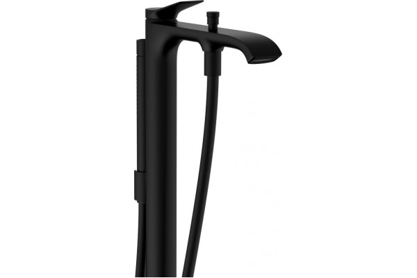 Смеситель Hansgrohe Vivenis 75445670 напольный, матовый черный, однорычажный, длина излива 23.6 см