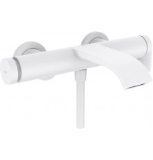 Смеситель Hansgrohe Vivenis 75420700 для ванны с душем, матовый белый, однорычажный, длина излива 21.6 см