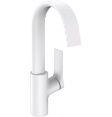 Смеситель Hansgrohe Vivenis 75032700 для раковины, матовый белый, однорычажный, высота излива 20.9 см
