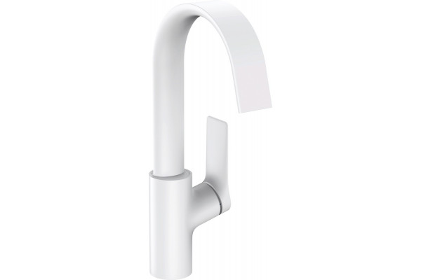 Смеситель Hansgrohe Vivenis 75032700 для раковины, матовый белый, однорычажный, высота излива 20.9 см