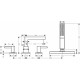 Смеситель Hansgrohe Finoris 76444670 на борт ванны, матовый черный, двухвентильный, длина излива 15.2 см
