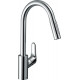 Смеситель Hansgrohe Focus M41 73880000 для кухонной мойки, хром, однорычажный, высота излива 22.5 см