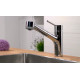 Смеситель Hansgrohe Talis M52 73860000 для кухонной мойки, хром, однорычажный, высота излива 16.5 см