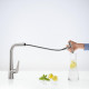 Смеситель Hansgrohe Talis Select M51 73853800 для кухонной мойки, сталь, однорычажный, высота излива 28.8 см