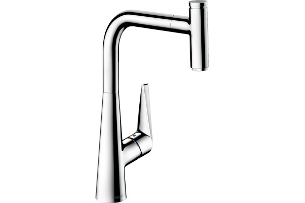Смеситель Hansgrohe Talis Select M51 73853000 для кухонной мойки, хром, однорычажный, высота излива 28.8 см