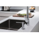 Смеситель Hansgrohe Talis Select M51 73853000 для кухонной мойки, хром, однорычажный, высота излива 28.8 см
