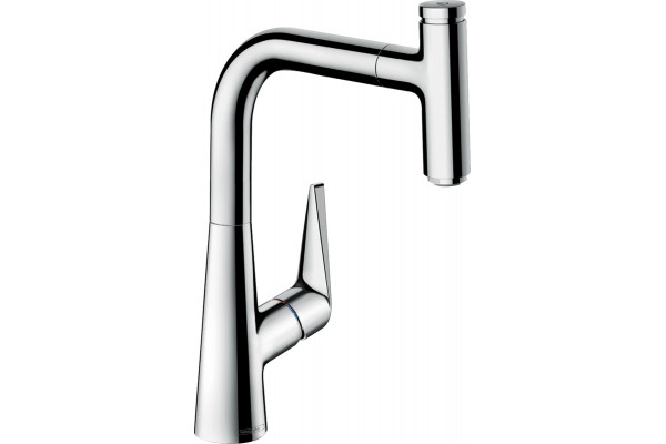 Смеситель Hansgrohe Talis Select M51 73852000 для кухонной мойки, хром, однорычажный, высота излива 22.3 см