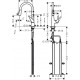 Смеситель Hansgrohe Talis M51 73851800 для кухонной мойки, сталь, однорычажный, высота излива 18.5 см