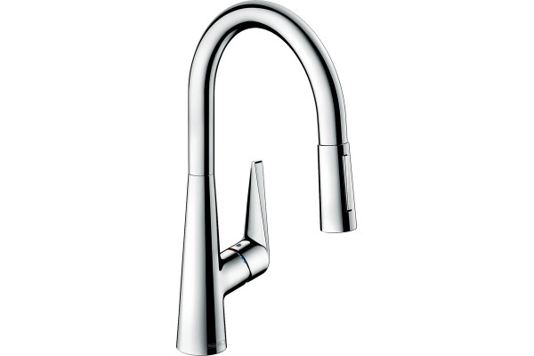 Смеситель Hansgrohe Talis M51 73851000 для кухонной мойки, хром, однорычажный, высота излива 18.5 см