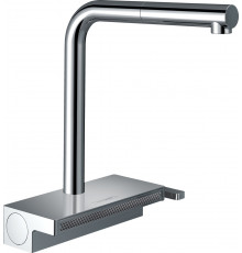 Смеситель Hansgrohe Aquno Select M81 73836000 для кухонной мойки, хром, однорычажный, высота излива 25 см