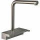Смеситель Hansgrohe Aquno Select M81 73830800 для кухонной мойки, сталь, однорычажный, высота излива 25 см