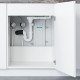 Смеситель Hansgrohe Aquno Select M81 73830800 для кухонной мойки, сталь, однорычажный, высота излива 25 см