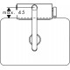 Смеситель Hansgrohe Aquno Select M81 73830800 для кухонной мойки, сталь, однорычажный, высота излива 25 см