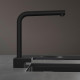 Смеситель Hansgrohe Aquno Select M81 73830670 для кухонной мойки, матовый черный, однорычажный, высота излива 25 см