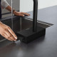 Смеситель Hansgrohe Aquno Select M81 73830670 для кухонной мойки, матовый черный, однорычажный, высота излива 25 см