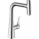 Смеситель Hansgrohe Metris Select M71 73822000 для кухонной мойки, хром, однорычажный, высота излива 23.8 см