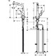 Смеситель Hansgrohe Metris M71 73812800 для кухонной мойки, сталь, однорычажный, высота излива 31.5 см