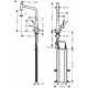 Смеситель Hansgrohe Metris Select M71 73803800 для кухонной мойки, сталь, однорычажный, высота излива 33.3 см