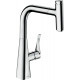 Смеситель Hansgrohe Metris Select M71 73802000 для кухонной мойки, хром, однорычажный, высота излива 23.8 см