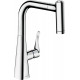 Смеситель Hansgrohe Metris M71 73800000 для кухонной мойки, хром, однорычажный, высота излива 22 см