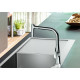 Смеситель Hansgrohe Metris M71 73800000 для кухонной мойки, хром, однорычажный, высота излива 22 см