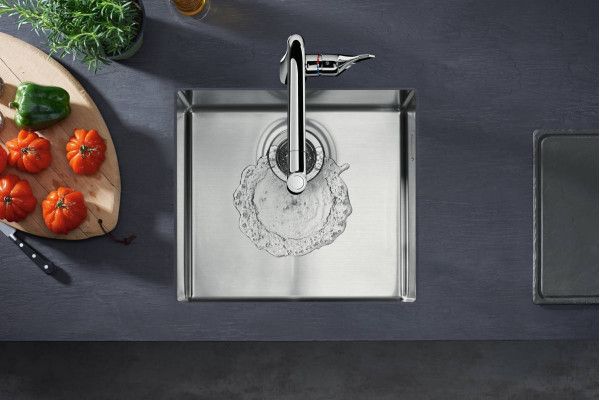 Смеситель Hansgrohe Metris M71 73800000 для кухонной мойки, хром, однорычажный, высота излива 22 см
