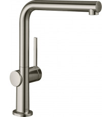 Смеситель Hansgrohe Talis M54 72840800 для кухонной мойки, сталь, однорычажный, высота излива 26.5 см