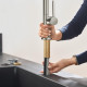 Смеситель Hansgrohe Talis M54 72840800 для кухонной мойки, сталь, однорычажный, высота излива 26.5 см