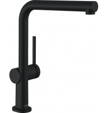 Смеситель Hansgrohe Talis M54 72840670 для кухонной мойки, матовый черный, однорычажный, высота излива 26.5 см