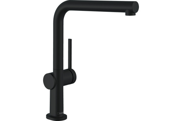 Смеситель Hansgrohe Talis M54 72840670 для кухонной мойки, матовый черный, однорычажный, высота излива 26.5 см