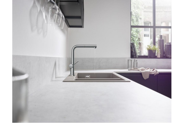 Смеситель Hansgrohe Talis M54 72840000 для кухонной мойки, хром, однорычажный, высота излива 26.5 см
