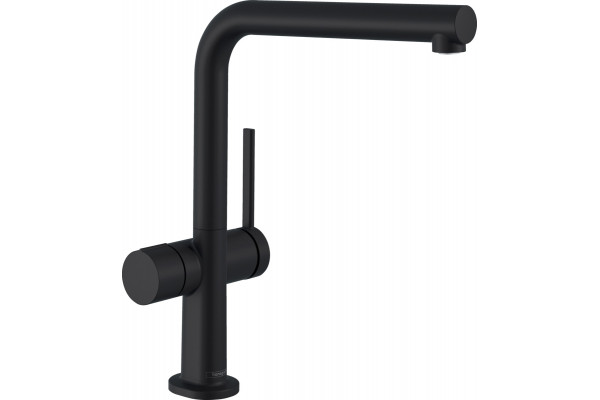 Смеситель Hansgrohe Talis M54 72827670 для кухонной мойки, матовый черный, однорычажный, высота излива 26.5 см