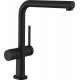 Смеситель Hansgrohe Talis M54 72827670 для кухонной мойки, матовый черный, однорычажный, высота излива 26.5 см