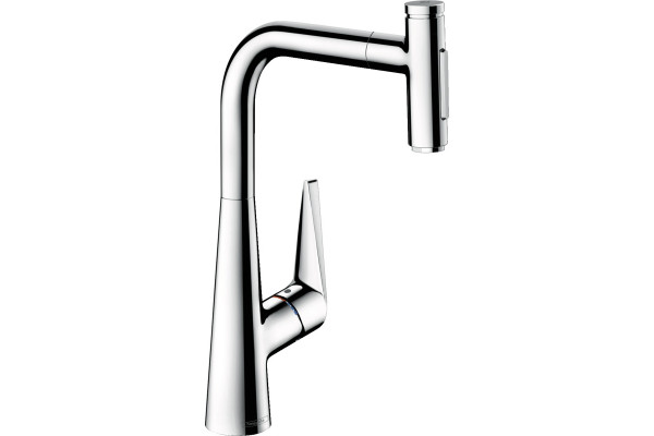 Смеситель Hansgrohe Talis Select M51 72823000 для кухонной мойки, хром, однорычажный, высота излива 28.8 см
