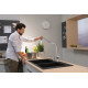 Смеситель Hansgrohe Talis Select M51 72823000 для кухонной мойки, хром, однорычажный, высота излива 28.8 см