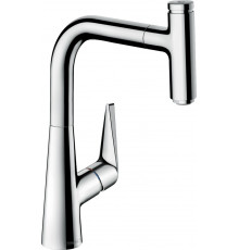 Смеситель Hansgrohe Talis Select M51 72822000 для кухонной мойки, хром, однорычажный, высота излива 22.3 см