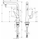 Смеситель Hansgrohe Talis Select M51 72820000 для кухонной мойки, хром, высота излива 28.8 см, длина излива 20.8 см
