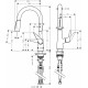 Смеситель Hansgrohe Talis M51 72815800 для кухонной мойки, сталь, однорычажный, высота излива 15.2 см