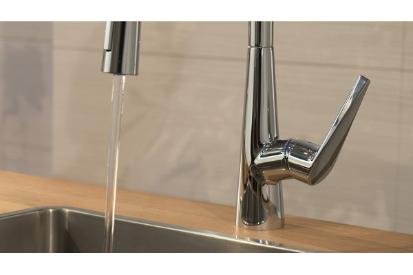 Смеситель Hansgrohe Talis M51 72815000 для кухонной мойки, хром, однорычажный, высота излива 15.2 см