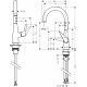 Смеситель Hansgrohe Talis M51 72814000 для кухонной мойки, хром, однорычажный, высота излива 21.5 см