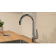 Смеситель Hansgrohe Talis M51 72814000 для кухонной мойки, хром, однорычажный, высота излива 21.5 см