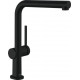 Смеситель Hansgrohe Talis M54 72809670 для кухонной мойки, матовый черный, однорычажный, высота излива 26.5 см
