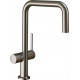 Смеситель Hansgrohe Talis M54 72807800 для кухонной мойки, сталь, однорычажный, высота излива 22 см